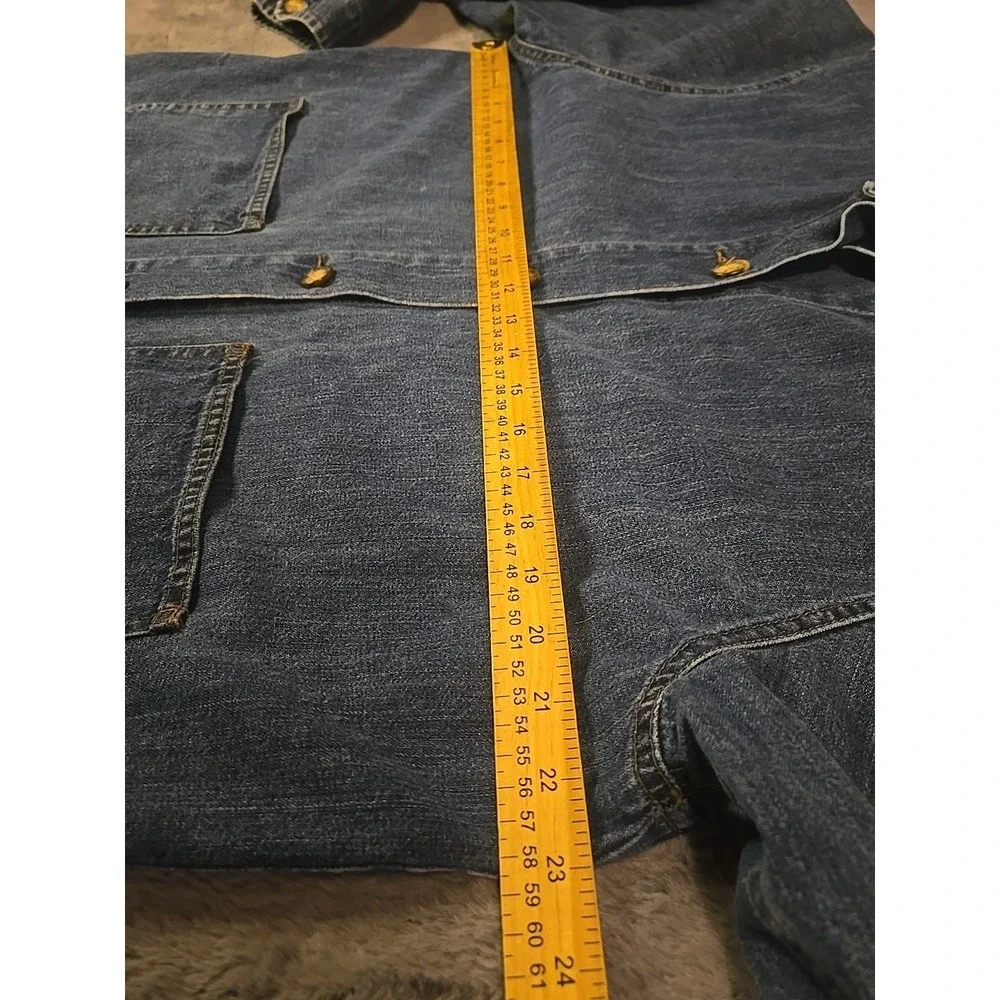Vtg French Dressing FDJ Denim Jacket Womens 14 Paris Keystone Made In Canada 90s